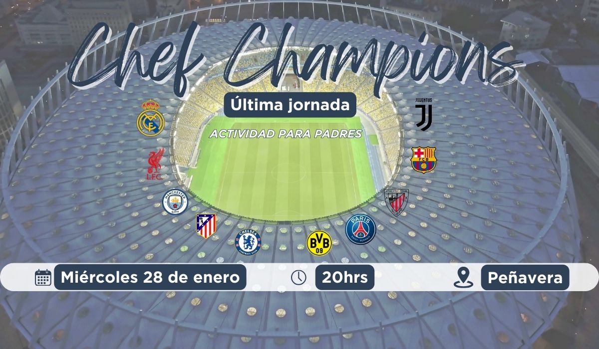Invitación para padres a ver el partido de Champions de la último jornada