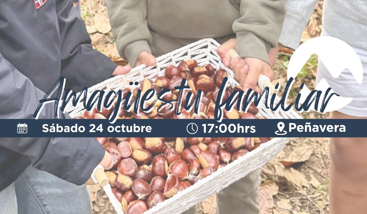 Amagüestu 2026 en Peñavera Niños con castañas por el Amagüestu